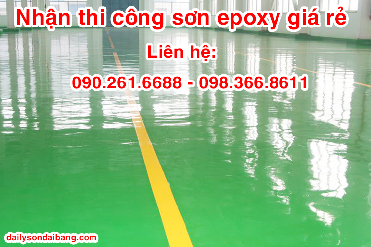 nhận thi công sơn epoxy giá rẻ